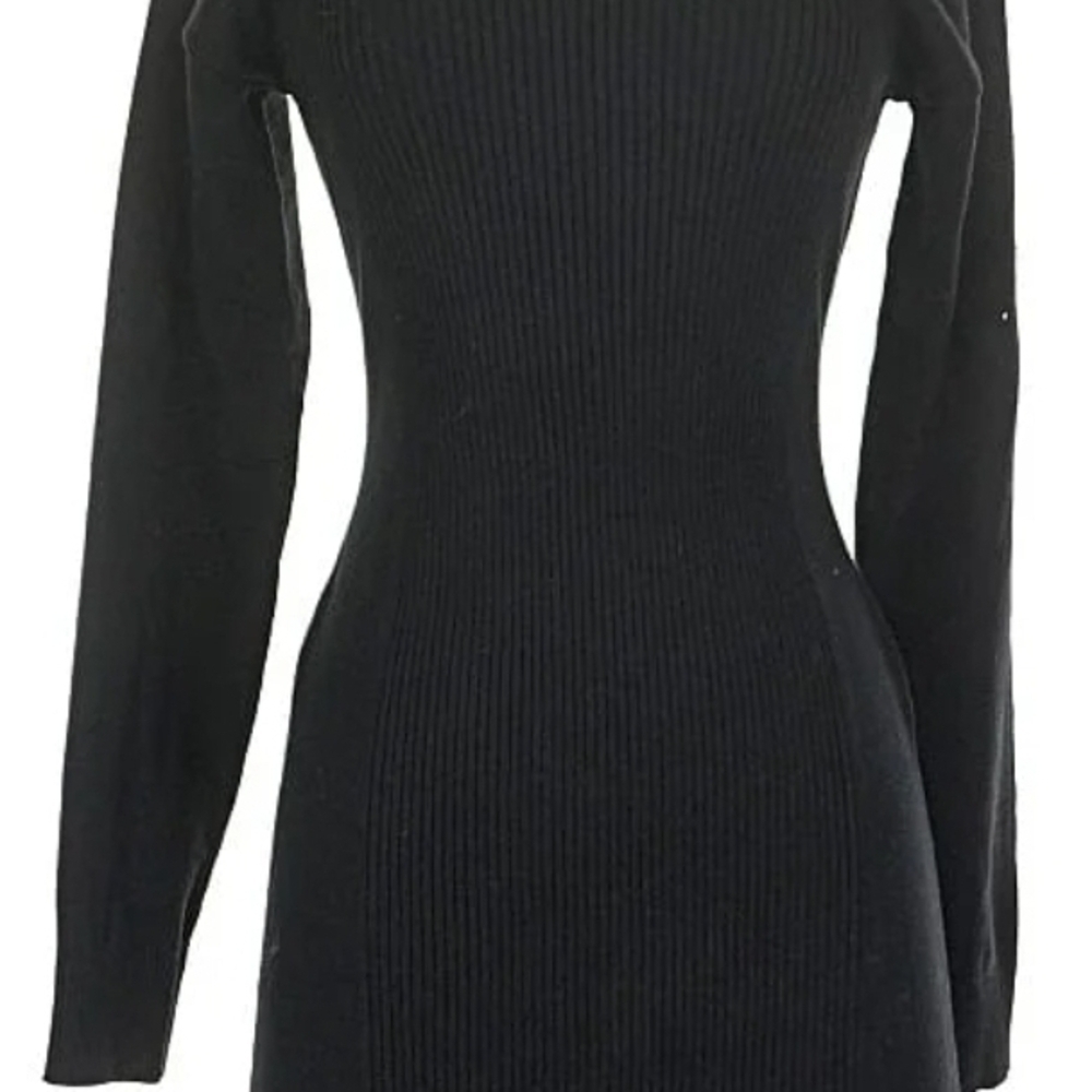 BCBGeneration Women's Mini Long Sleeve Mock Neck Shoulder Cut Out Dresses - Picture 3 of 7